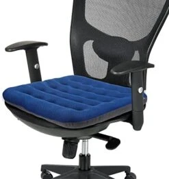 Excellent Support Effect Office Chair Cushion 1 Pack, Luxury Air Mesh Breathable Non-Slip Desk Computer Seat Cushion, Kitchen Dining Room Square Chair Pad (1 Count, Black) -Wilton Shop 51nwEDYt3mL. AC 1