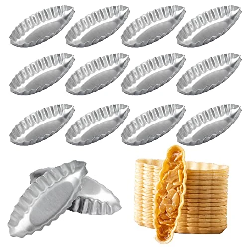 21 Pieces Egg Tart Molds Aluminum Tart Pan Pudding Molds Bakeware Muffin Cupcake Cake Cookie Mold Baking Tool,Boat Shape 3 21 Pieces Egg Tart Molds Aluminum Tart Pan Pudding Molds Bakeware Muffin Cupcake Cake Cookie Mold Baking Tool,Boat Shape