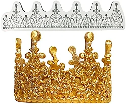 Crown Cake Fondant Molds - Sugarcraft Crown Baroque Style Silicone Mold For Cupcake Topper Chocolate Candy Pastry Jewelry Clay Cake Decorating… 12 Crown Cake Fondant Molds - Sugarcraft Crown Baroque Style Silicone Mold For Cupcake Topper Chocolate Candy Pastry Jewelry Clay Cake Decorating… - Image 10
