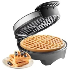 Waffle Maker By Cucina Pro - Non-Stick Waffler Iron With Adjustable Browning Control, Griddle Makes 7 Inch Thin, American Style Waffles For Breakfast, Great For Holiday Breakfast Or Gift
