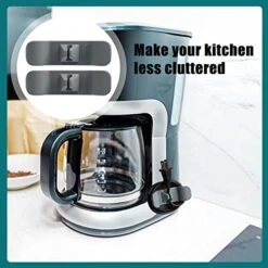 4 Pack Cord Organizer For Kitchen Appliances, Cord Wrapper Mixer Tidy Wrap, Cable Organizer For Mixer, Coffee Maker, Air Fryer,Pressure Cooker(2 White+2 Grey) -Wilton Shop 51oTZxAmh1L