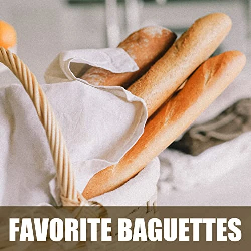 Professional Bread Proofing Cloth, 30.3X17.7inch Non-Stick Bakers Dough Couche, 100% Natural Flax Linen Bread Cloth, Shaping Tool For Baguettes, Loaves And Ciabatta 6 Professional Bread Proofing Cloth, 30.3X17.7inch Non-Stick Bakers Dough Couche, 100% Natural Flax Linen Bread Cloth, Shaping Tool For Baguettes, Loaves And Ciabatta - Image 4