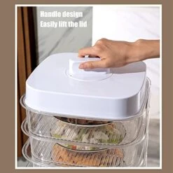 YEmirth 6Pcs/Set 5 Layers Food Insulation Cover Transparent Leftovers Dust Cover With Temperature Panel -Wilton Shop 51oXQiXw7vL