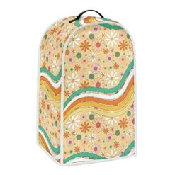FUIBENG Colorful Daisy Flower Small Kitchen Appliance Covers For Stand Mixer Or Coffee Maker,Washable And Durable Blender Covers For Kitchen -Wilton Shop 51oazmoHnaL