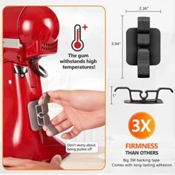 BUTOFINUS Cord Organizer For Kitchen Appliances, 10 Pcs Upgraded Appliance Cord Wrapper Organizer Stick On, Adhesive Cord Holder Cord Winder For Mixer, Blender, Toaster, Pressure Cooker, Coffee Maker -Wilton Shop 51oboUPz1JL