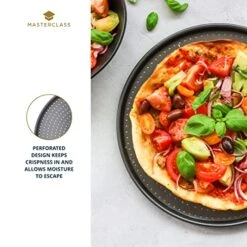 Usty Bake Non-Stick Pizza Crisper, 32cm, Grey -Wilton Shop 51ozumYQCqL