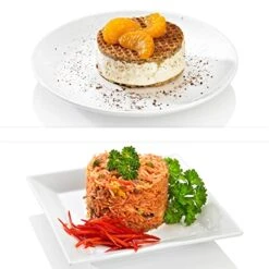 Lurch Germany Stainless Steel Food Rings With Pusher And Lifter | Cake Or Cooking Ring | Round Dessert Mold Ø 2.9 Inches / 7.5 Cm - Set Of 6 Round Forms -Wilton Shop 51p6O4qiFGL