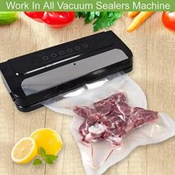 200 Quart Size 8"x12" Vacuum Freezer Sealer Bags For Food, BPA Free, Heavy Duty Commercial Grade, Sous Vide Vaccume Safe,Vaccume Seal Pre-Cut Bag