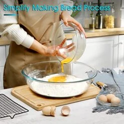 6 Quart Mixing Bowl, Extra Large Glass Salad Bowl For Kitchen -Wilton Shop 51pG1yv3yAL