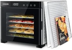 Food Dehydrator For Jerky, Large Drying Space With 6.48ft², 600W Dehydrated Dryer Machine, 6 Stainless Steel Trays, 48H Timer, 165°F Temperature Control, For Herbs, Meat, Fruit, And Yogurt -Wilton Shop 51pGRmyHIFL. AC