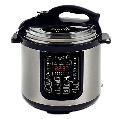 Chef MCPR120A 8 Quart Digital Pressure Cooker With 13 Pre-set Multi Function Features, Stainless Steel 3 Chef MCPR120A 8 Quart Digital Pressure Cooker With 13 Pre-set Multi Function Features, Stainless Steel