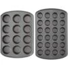Wilton Perfect Results Premium Non-Stick Mini And Standard Muffin Pan Set Of 2, Steel 1 Wilton Perfect Results Premium Non-Stick Mini And Standard Muffin Pan Set Of 2, Steel -Wilton Shop 51pNyuD6CPL