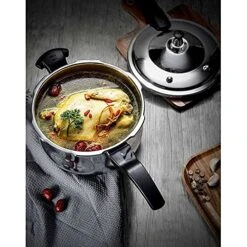 304 Stainless Steel Pressure Cooker, Household Gas Explosion-proof Small Pressure Cooker, General Use For Gas Stove And Induction Cooker Large Capacity (Size : 4L) -Wilton Shop 51pR8xoWVXS