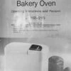 Instruction Manual For Chefmate Bread Machine Maker Instruction Manual (Model: CM725K) Reprint -Wilton Shop 51pSVF4xJDL