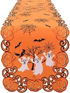 Embroidered Spooky And Scary Halloween Ghost Table Runner (14 × 69 Inches) -Wilton Shop 51pf W6jIS. AC