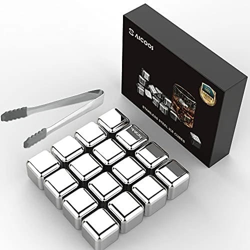 Whiskey Stones 16 Pack,Reusable Ice Cubes, High Cooling Technology,Stainless Steel Ice Cubes, For Whiskey, Vodka, Liqueurs, Wine,Beverage Juice Or Soda, Pack Of 16 11 Whiskey Stones 16 Pack,Reusable Ice Cubes, High Cooling Technology,Stainless Steel Ice Cubes, For Whiskey, Vodka, Liqueurs, Wine,Beverage Juice Or Soda, Pack Of 16 - Image 9