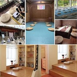 DUOSHIDA Tatami Floor Pillow Sitting Cushion,Round Padded Room Floor Straw Mat For Outdoor Seat(2 Pack 19.7x4.3) 9 DUOSHIDA Tatami Floor Pillow Sitting Cushion,Round Padded Room Floor Straw Mat For Outdoor Seat(2 Pack 19.7x4.3) -Wilton Shop 51qP3SURvAL