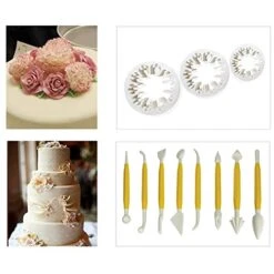 - 108pcs Cake Bakeware Sugarcraft Icing Decoration Kit With Flower Modelling Mold Mould Fondant Tools -Wilton Shop 51qYJyL0q0L