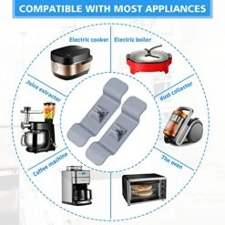 4 PCS Cord Organizer For Appliances, Kitchen Small Appliance Cord Organizer Stick On Mixer, Blender, Coffee Maker, Pressure Cooker And Air Fryer, Prefect Cord Keeper 12 4 PCS Cord Organizer For Appliances, Kitchen Small Appliance Cord Organizer Stick On Mixer, Blender, Coffee Maker, Pressure Cooker And Air Fryer, Prefect Cord Keeper -Wilton Shop 51qaimSH8UL