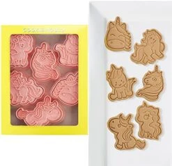 New Cartoon Cookie Cutter Set -8 Piece - Cartoon Stamped Embossed Cookie Cutter Molds For Cake Kids Birthday Party -Wilton Shop 51qeWCMpIcL. AC