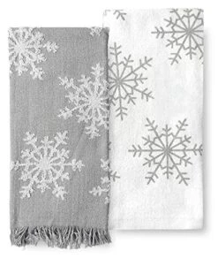 Cozy Snowflake Kitchen Towel Set, 2-Pack