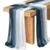 10ft Wedding Weave Table Runner For Sweetheart Table (Set Of 8, White & Navy Blue) 2 10ft Wedding Weave Table Runner For Sweetheart Table (Set Of 8, White & Navy Blue) -Wilton Shop 51ql5TsbfxS