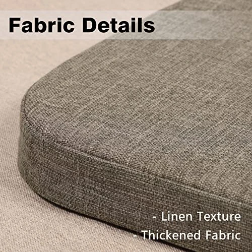 Chair Pads For Dining Chairs With Ties Memory Foam Chair Cushions For Kitchen Chairs Thickened Farmhouse Seat Cushion 16.5 X 16.25 Inches Brown 4 Chair Pads For Dining Chairs With Ties Memory Foam Chair Cushions For Kitchen Chairs Thickened Farmhouse Seat Cushion 16.5 X 16.25 Inches Brown - Image 2