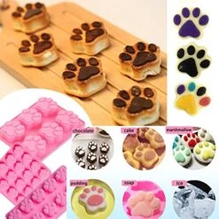 4Packs Puppy Dog Paw And Bone Silicone Molds Biscuit Candy Chocolate Baking Pans Food Grade Silicone For Homemade -Wilton Shop 51qrQXNxVJL
