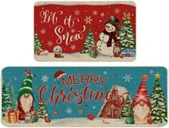 Hexagram Lemon Kitchen Mats Set Of 2, Lemon Kitchen Decor Rugs And Mats Farmhouse Plaid Tree And Truck Mat For Floor,Bathroom, Spring And Summer Lemon Decorations For Home 17x29 Inch-17x47 Inch -Wilton Shop 51r6PqjEIlL. AC