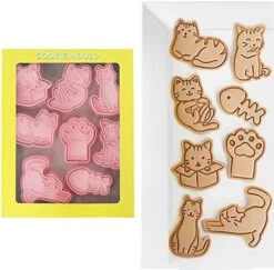 New Cartoon Cookie Cutter Set -8 Piece - Cartoon Stamped Embossed Cookie Cutter Molds For Cake Kids Birthday Party -Wilton Shop 51r6voQTlvL. AC