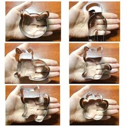 Kitty Cat Cookie Cutter Set-6 Piece-Kitty Cat Face, Kitty Butt, Kitty Cat Paw And 3 Cute Shapes Kitty Cat Body Cookie Cutters Molds For Kitty Cat Themed Party (cat) -Wilton Shop 51rBcb8xMtS