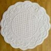 100% Cotton Quilted Round Placemat In White | Single Placemat 1 100% Cotton Quilted Round Placemat In White | Single Placemat -Wilton Shop 51rCmB5KcLL