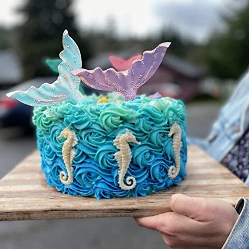 Large Mermaid Tail Mold, Beasea Silicone 3D Fondant Mermaid Tail Mold Candy Mold For Chocolate Sugar Clay Cake Decoration Grey Color 7 Large Mermaid Tail Mold, Beasea Silicone 3D Fondant Mermaid Tail Mold Candy Mold For Chocolate Sugar Clay Cake Decoration Grey Color - Image 5