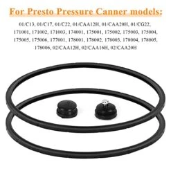 2 Pack 09905 Pressure Canner Sealing Ring Automatic Air Vent/Overpressure Plug Pack Replaces Presto Parts 85141 - Fits Presto Pressure Canner Models: 01710, 01740, 01750, 01770, 01780 11 2 Pack 09905 Pressure Canner Sealing Ring Automatic Air Vent/Overpressure Plug Pack Replaces Presto Parts 85141 - Fits Presto Pressure Canner Models: 01710, 01740, 01750, 01770, 01780 -Wilton Shop 51rKWkUvNcL