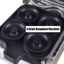 110v Commercial Doughnut Machine Nonstick Stainless Steel Electric Baker Snack Maker 4 Grids Fast Out Of The Oven 12 110v Commercial Doughnut Machine Nonstick Stainless Steel Electric Baker Snack Maker 4 Grids Fast Out Of The Oven -Wilton Shop 51rRvc4Dw3L 1
