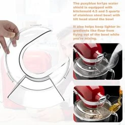 Puxyblue KN1PS Pouring Shield Latest Upgraded 4.5 And 5 Quart Stainless Steel Bowls Tilt Head Stand Mixer Bowls 1year Warranty 12 Puxyblue KN1PS Pouring Shield Latest Upgraded 4.5 And 5 Quart Stainless Steel Bowls Tilt Head Stand Mixer Bowls 1year Warranty -Wilton Shop 51rWwITFaNL