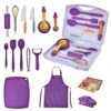 TERECHE Kids Cooking Sets Real 43 Piece Baking Set With Organizer Carrying Case, Kids Cooking Utensils - Kid Safe Knife & Cooking Tools - Real Accessories & Utensils For The Curious Child 2 TERECHE Kids Cooking Sets Real 43 Piece Baking Set With Organizer Carrying Case, Kids Cooking Utensils - Kid Safe Knife & Cooking Tools - Real Accessories & Utensils For The Curious Child -Wilton Shop 51raSHm1OCL