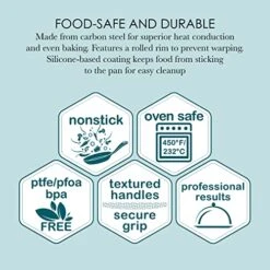 Everyday Non-Stick Loaf Pan. Perfect For Making Breads, Meatloaf, Casseroles, Brownies, And More Gray -Wilton Shop 51rg9tN3I7L