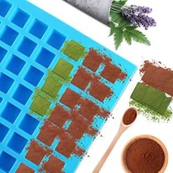 Silicone Candy Molds, 2 Pack 126-Cavity Mini Square Chocolate Molds For Gummy Jelly Truffles Pralines Caramels, Ice Cube Tray Molds 14 Silicone Candy Molds, 2 Pack 126-Cavity Mini Square Chocolate Molds For Gummy Jelly Truffles Pralines Caramels, Ice Cube Tray Molds -Wilton Shop 51rw1jTwgrL