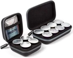 Protective Carrying Case For Nespresso & Compatible Capsules Portable Espresso Maker Coffee Pod Holder PU Material Hard Shell Portable Grey(2 Pack, 4 Pods,8 Pods) -Wilton Shop 51rzLGSEiyL. AC