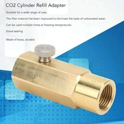 CO2 Refill Adapter, CO2 Cylinder Refill Adapter Brass Low Temperature Available Filling Tank Adapter For Soda Bottle -Wilton Shop 51sKFaClaHL 2