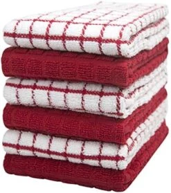 Kitchen Towels 16"x 28" | Dish Towels | Kitchen Hand Towels | Large Dishcloths Set | Highly Absorbent Tea Towel, Soft With Hanging Loop | Natural Ring Spun Cotton, 380 GSM | Aqua Check Design - 6 Pack 26 Kitchen Towels 16"x 28" | Dish Towels | Kitchen Hand Towels | Large Dishcloths Set | Highly Absorbent Tea Towel, Soft With Hanging Loop | Natural Ring Spun Cotton, 380 GSM | Aqua Check Design - 6 Pack -Wilton Shop 51sO7iMuBtL. AC