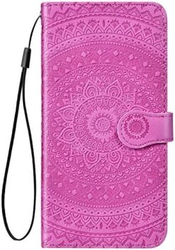 Compatible With Samusng Galaxy S7 Edge Case Emboss Mandala Floral Pu Leather Wallet Strap Case With Card Holder Slots Shockproof Magnetic Kickstand Stand Folio Flip Book Protective Cover,gray -Wilton Shop 51sOe5aavAL. AC