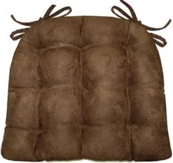 Yden Grey Dining Chair Pad With Ties - Size Standard - Reversible, Latex Foam Fill Cushion, Machine Washable, Linen Look (Pewter - XL) 31 Yden Grey Dining Chair Pad With Ties - Size Standard - Reversible, Latex Foam Fill Cushion, Machine Washable, Linen Look (Pewter - XL) -Wilton Shop 51sdtbClw6L. AC