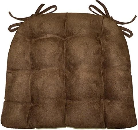 Yden Grey Dining Chair Pad With Ties - Size Standard - Reversible, Latex Foam Fill Cushion, Machine Washable, Linen Look (Pewter - XL) 17 Yden Grey Dining Chair Pad With Ties - Size Standard - Reversible, Latex Foam Fill Cushion, Machine Washable, Linen Look (Pewter - XL) - Image 15