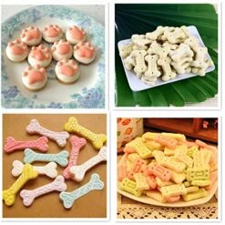 Dog Paw And Bone Shaped Silicone Mold, Non-Stick Food Grade, Ice Tray, Reusable Silicone Mold, Used For Chocolate, Candy, Cupcake, Pudding, Jelly, Puppy Biscuit (5 Pcs) -Wilton Shop 51sgYZguXWL