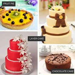 Round Cake Pans Sets For Baking, 4 Set Silicone Baking Mold Quick Release Cake Mold For Layer Cake, Rainbow Cake, Party Cake (4/6 / 8/9 Inch) -Wilton Shop 51skr61XSyL