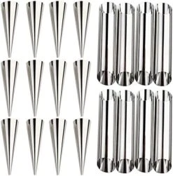 Cream Horn Molds Stainless Steel Cone Tubular Shaped Mold For Cannoli Tubes Croissant (cream Cone) 15 Cream Horn Molds Stainless Steel Cone Tubular Shaped Mold For Cannoli Tubes Croissant (cream Cone) -Wilton Shop 51smbir880L. AC