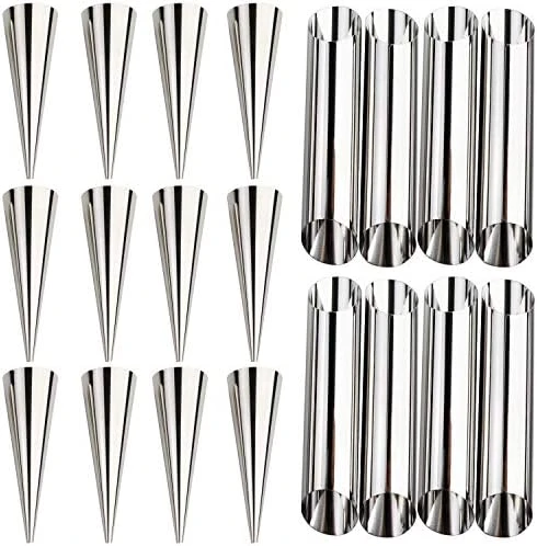 Cream Horn Molds Stainless Steel Cone Tubular Shaped Mold For Cannoli Tubes Croissant (cream Cone) 9 Cream Horn Molds Stainless Steel Cone Tubular Shaped Mold For Cannoli Tubes Croissant (cream Cone) - Image 7