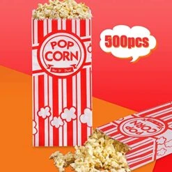 100 Pieces Paper Popcorn Bags, 1 Oz Popcorn Bags Individual Servings For Popcorn Machine Party, Pop Corn Bag Bulk -Wilton Shop 51snTbcFyEL
